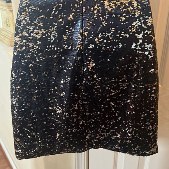 Gorgeous Women’s M cocktail New Years Eve Sequined Navy Blue Dress - Picture 11 of 16
